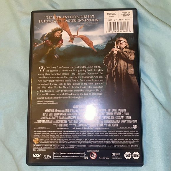Harry Potter and the Goblet of Fire DVD Movie - Picture 2 of 3